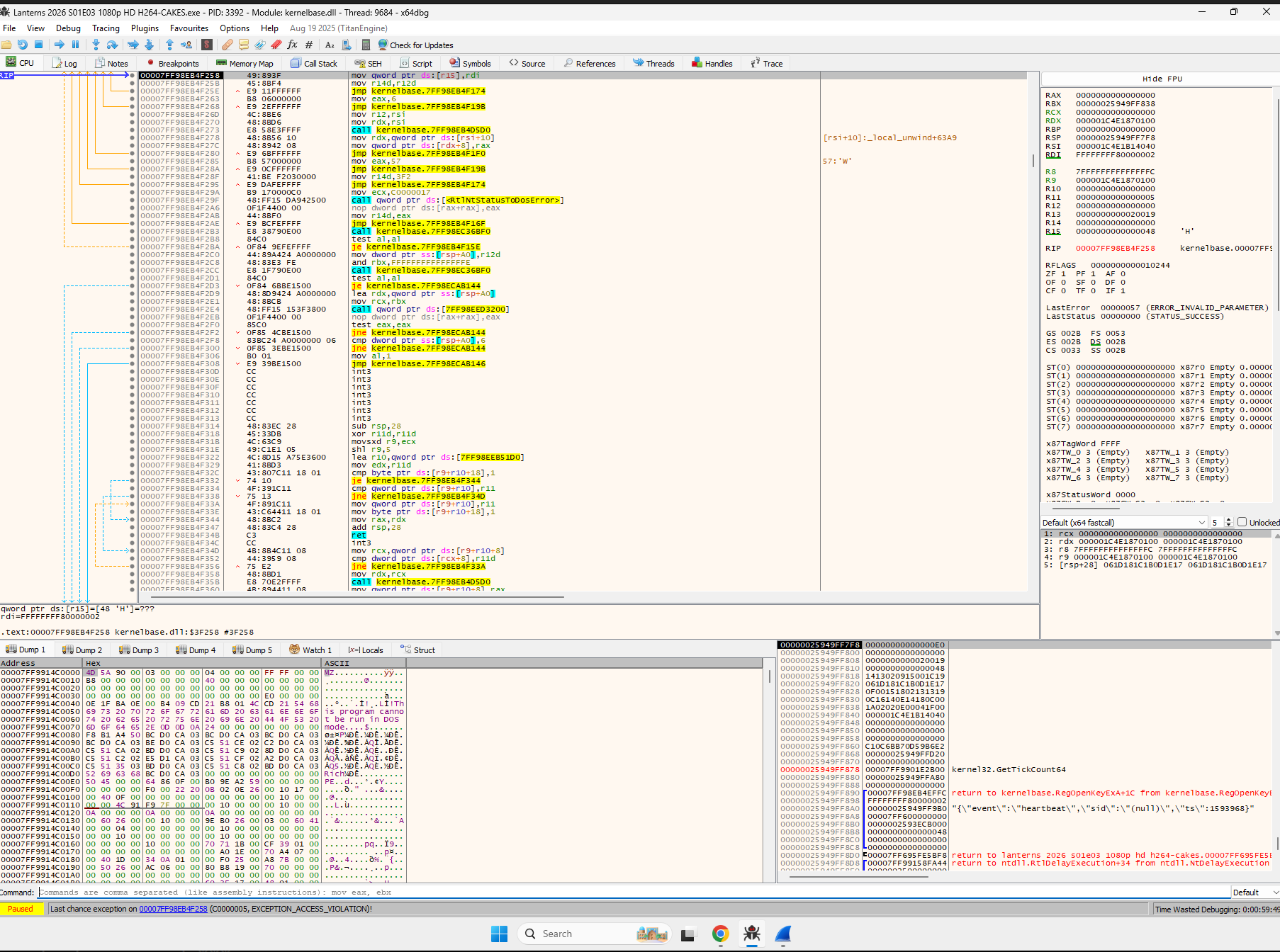 Registry Check Exception during Sandbox Interrogation